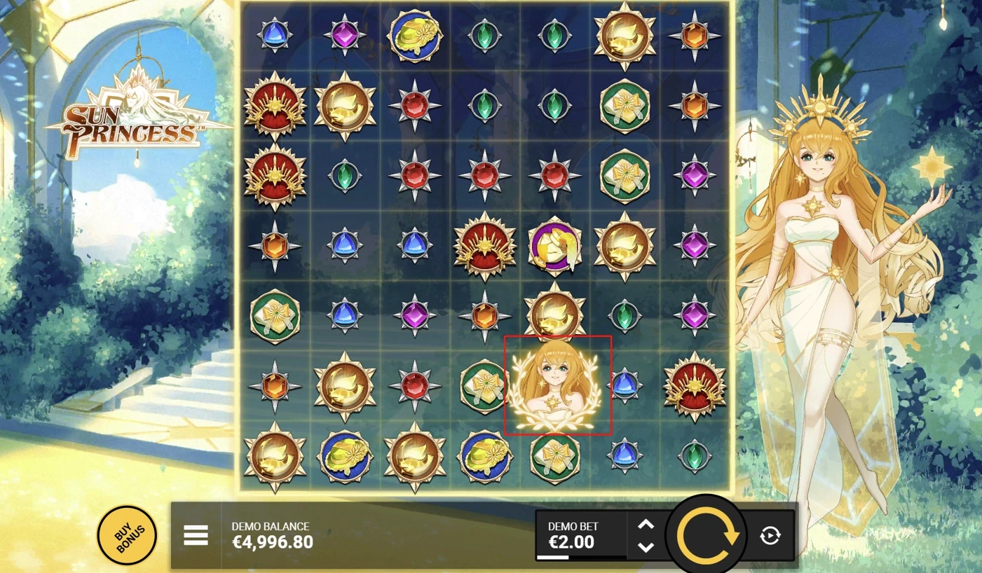 Sun Princess Feature Symbols