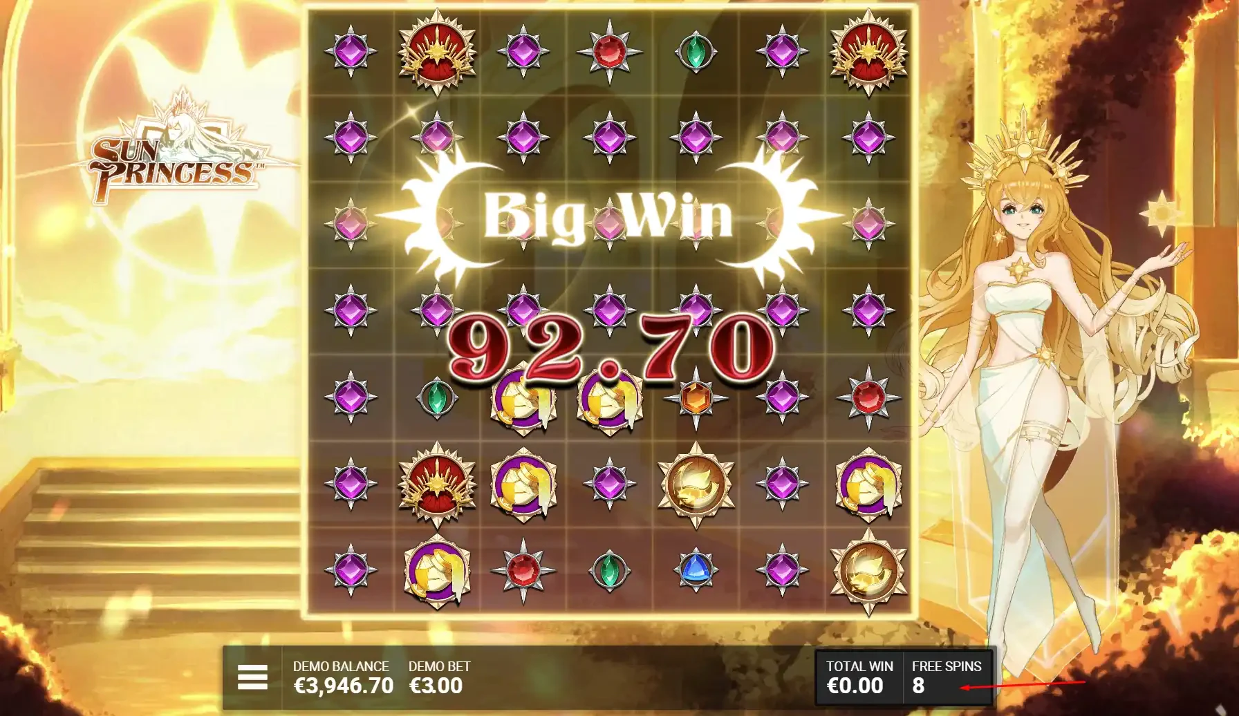 Sun Princess Big Win