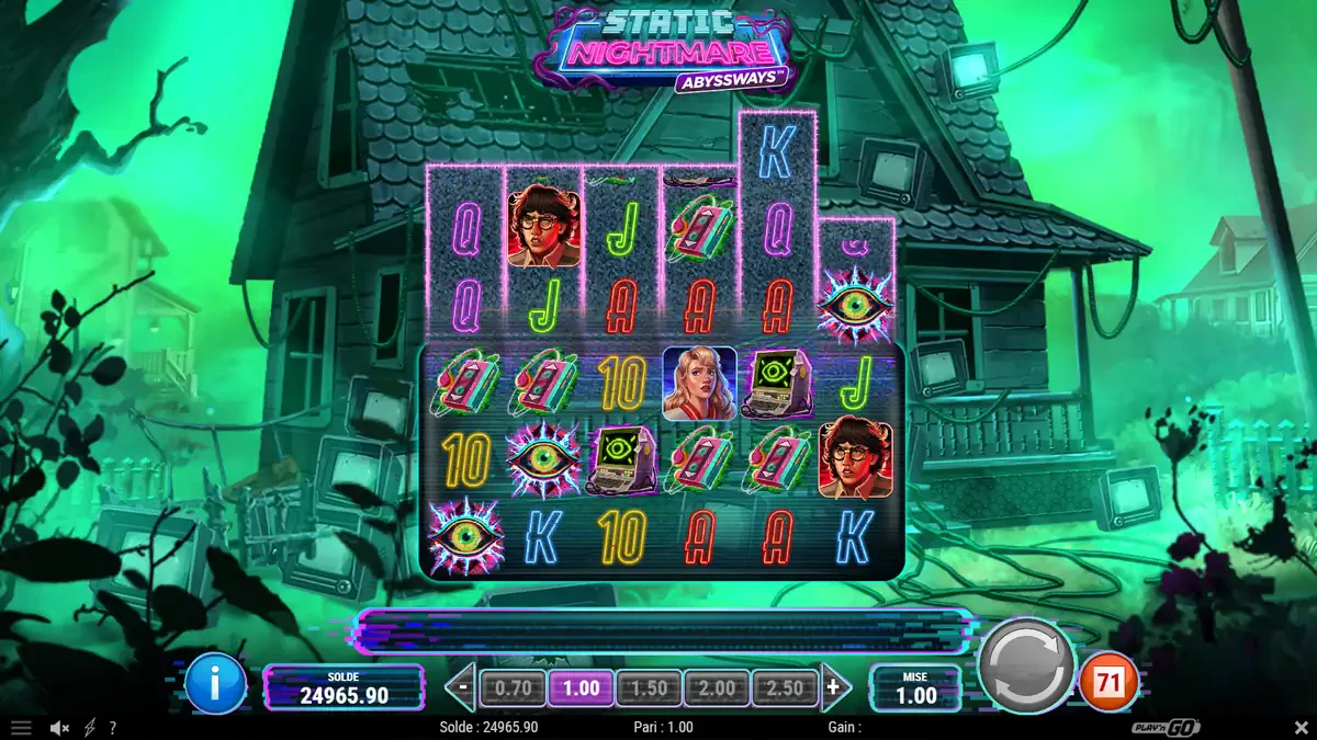 accès aux free spins de static nightmare abyssways