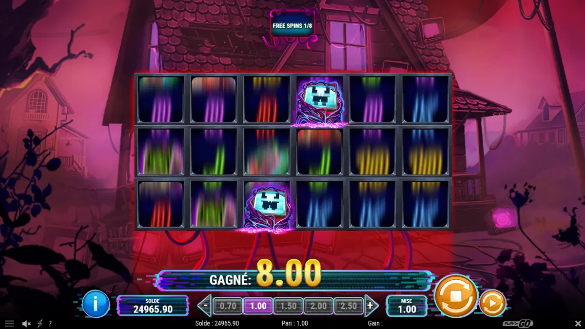 début des free spins sur static nightmare abyssways