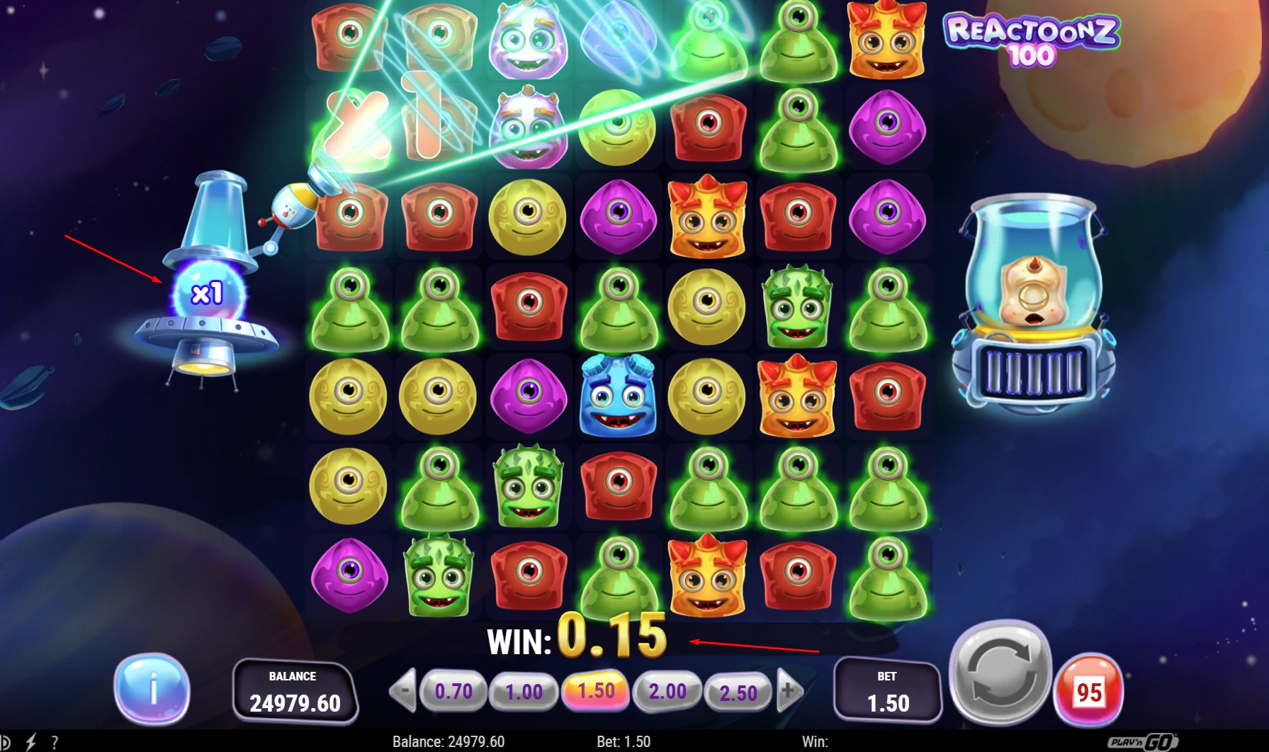 Reactoonz 100 Game Mechanics