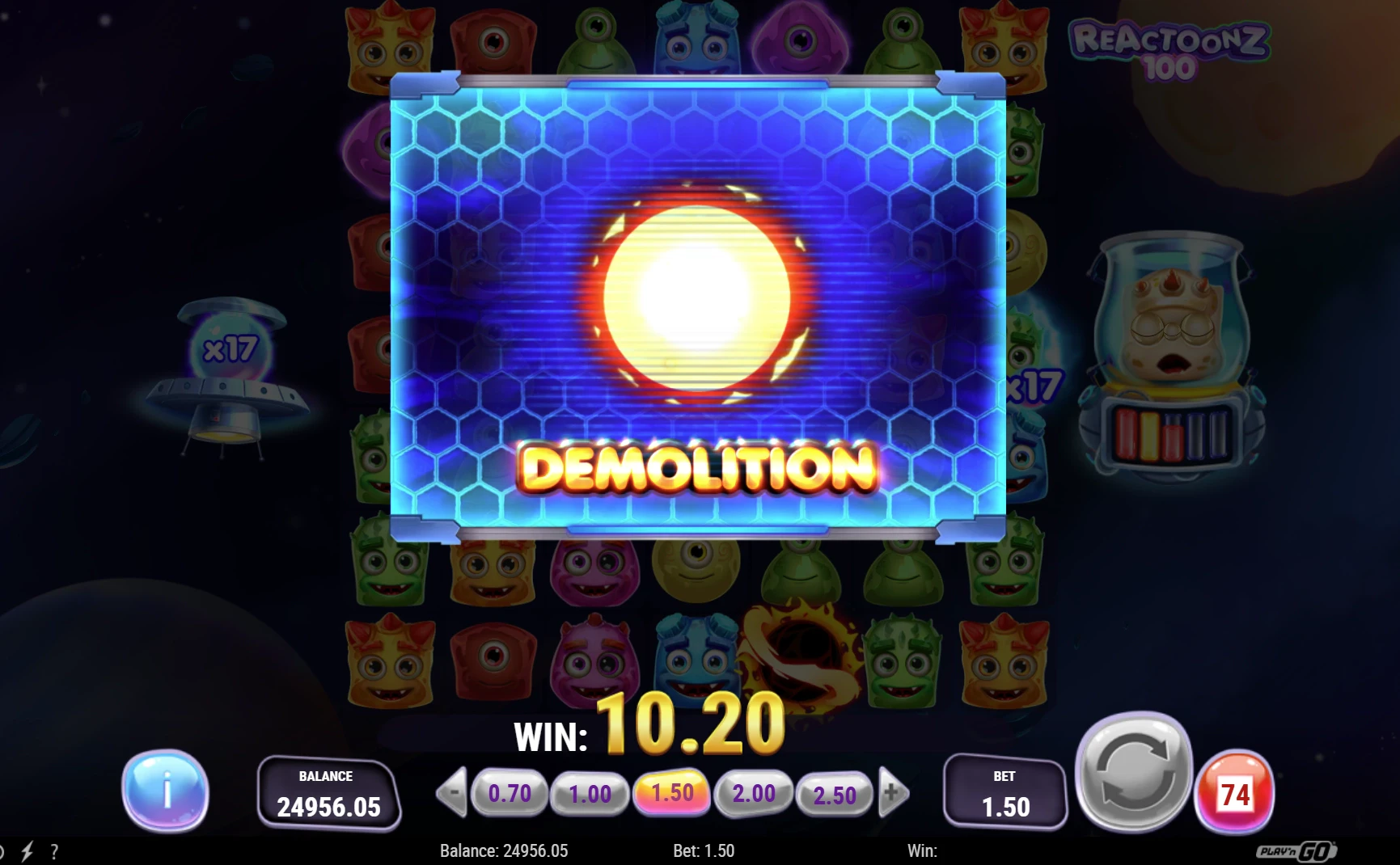 Reactoonz 100 Special Features