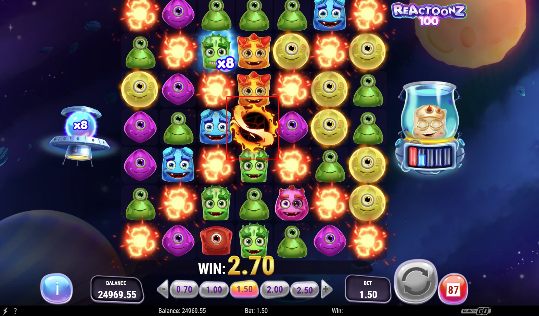 Reactoonz 100 Demo Mode