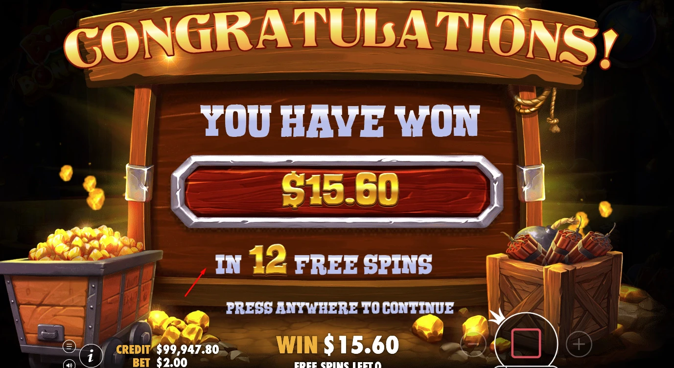 Bomb Bonanza Big Win