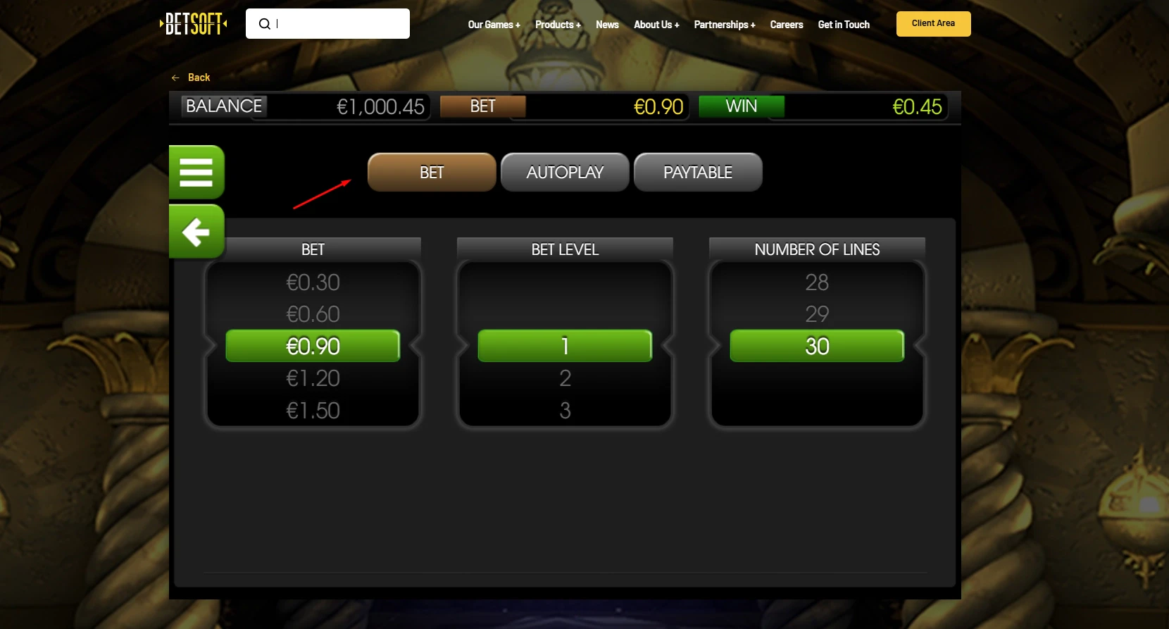 Genie’s Fortune Betting Range