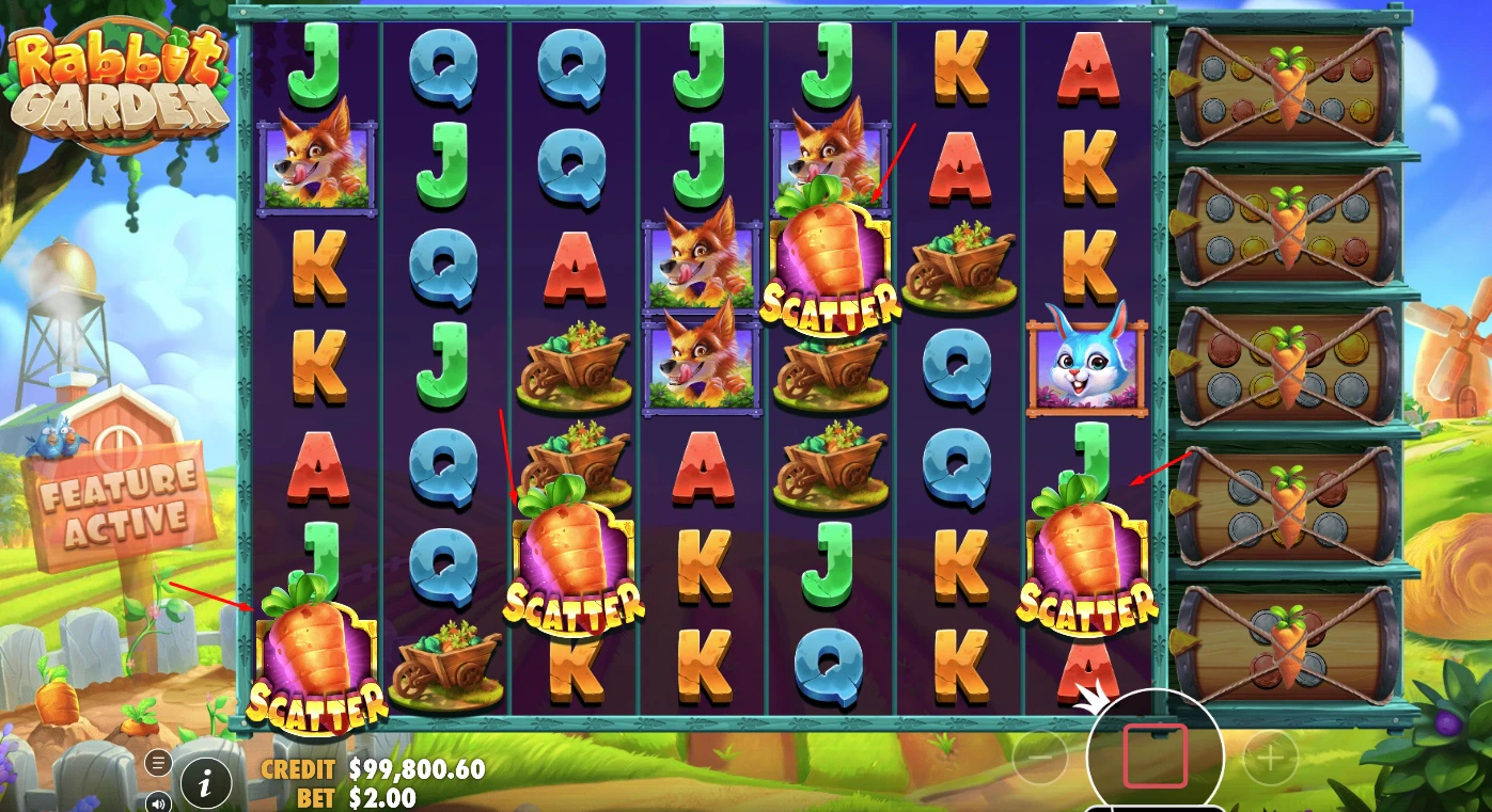 Rabbit Garden Feature Symbols