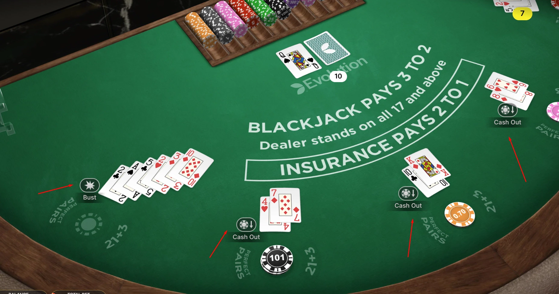 First Person Blackjack Demo Mode