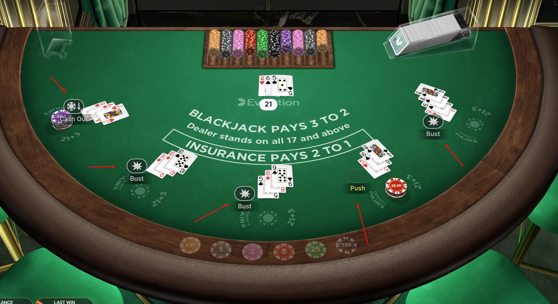 First Person Blackjack Hand