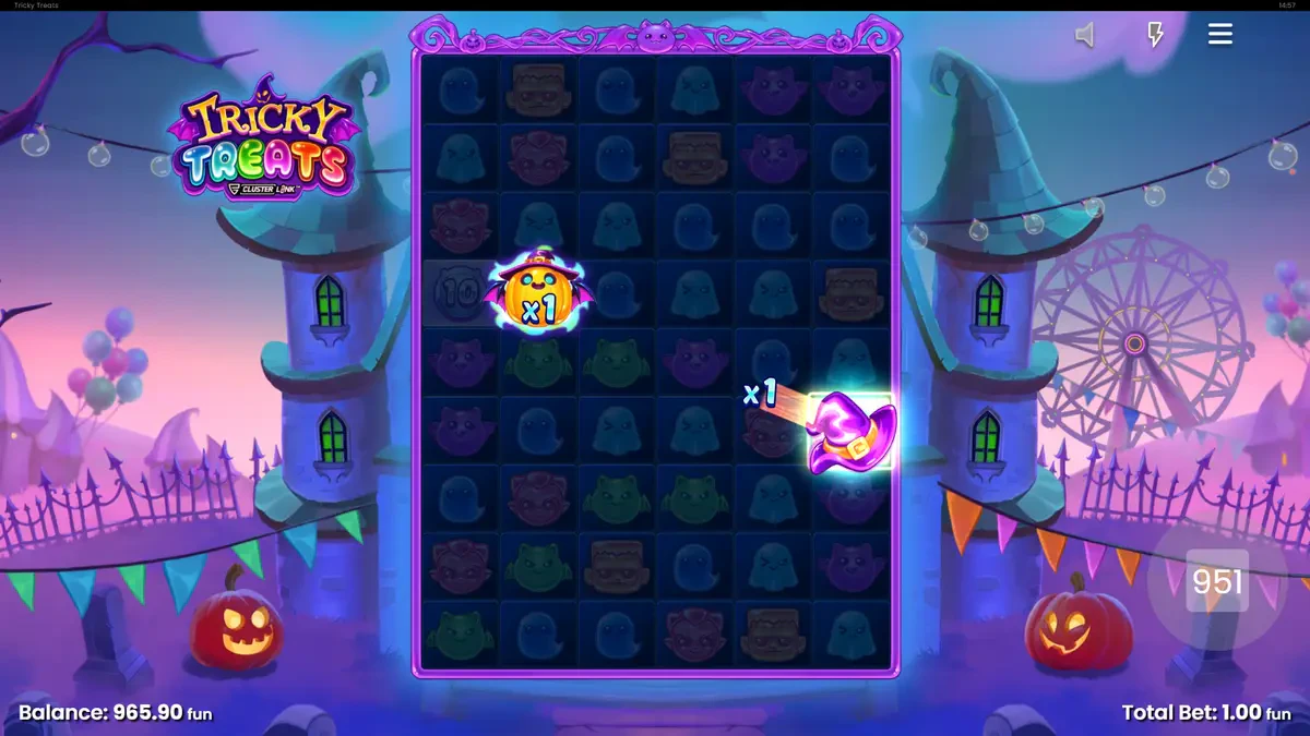 wild multiplier sur tricky treats