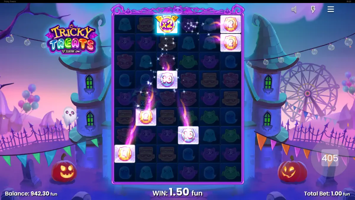 instant prize multiplier sur tricky treats