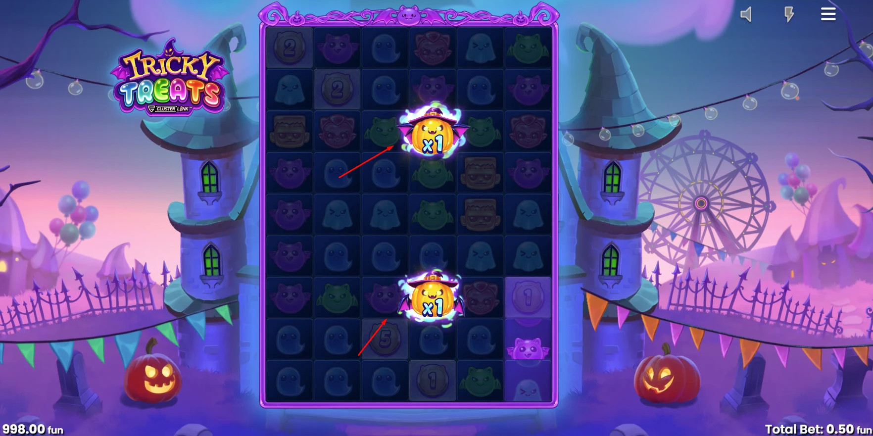 Tricky Treats Feature Symbols