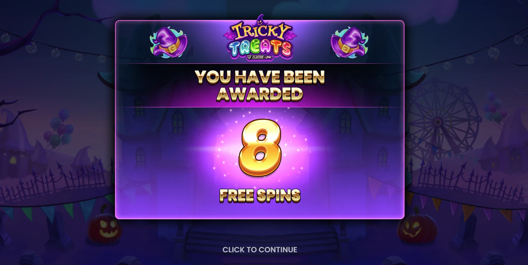 Tricky Treats Free Spins
