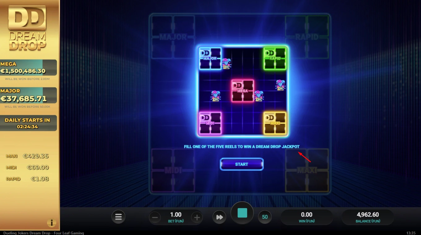 Dueling Jokers Dream Drop Jackpot