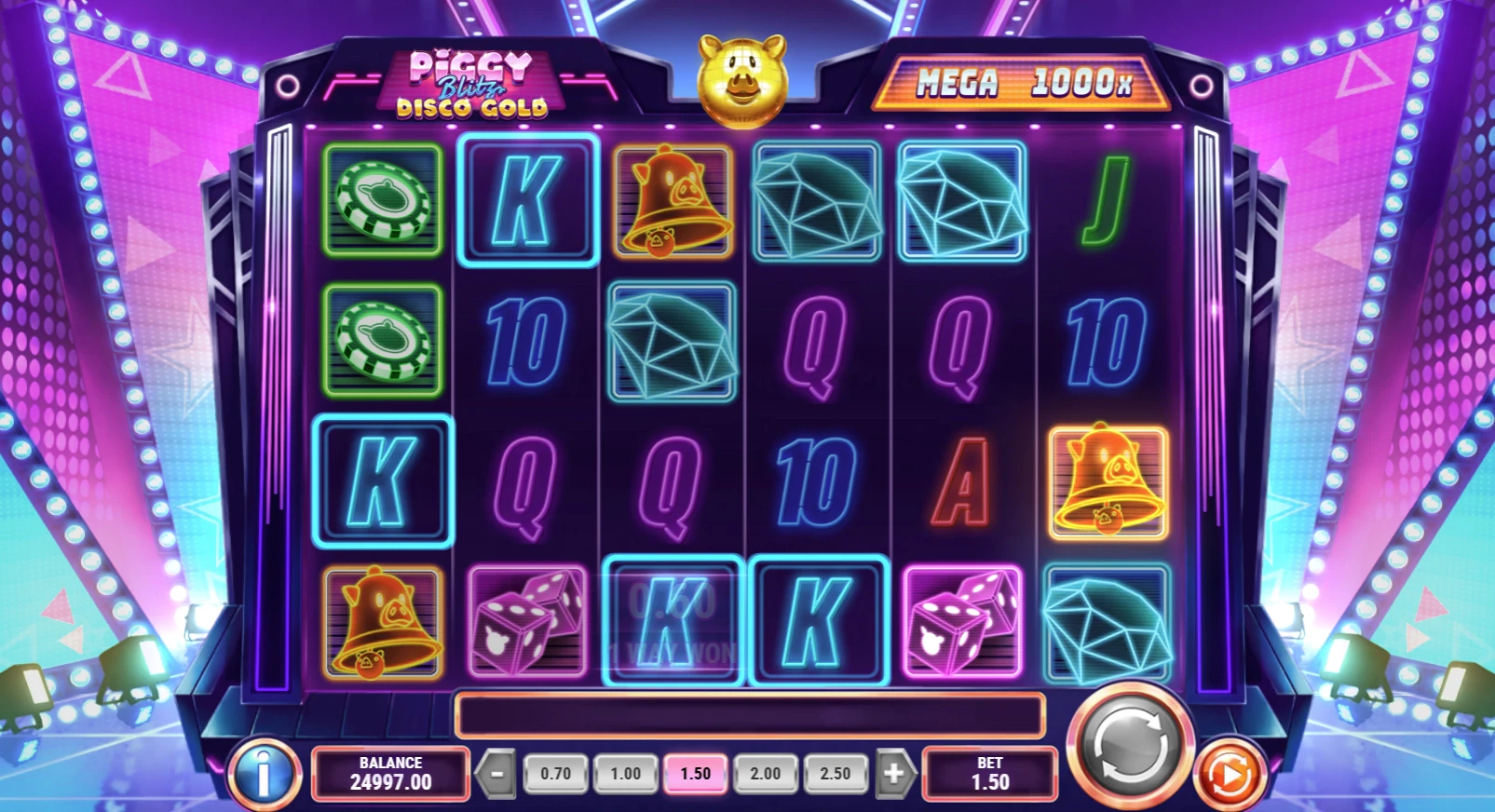 Piggy Blitz Disco Gold Theme