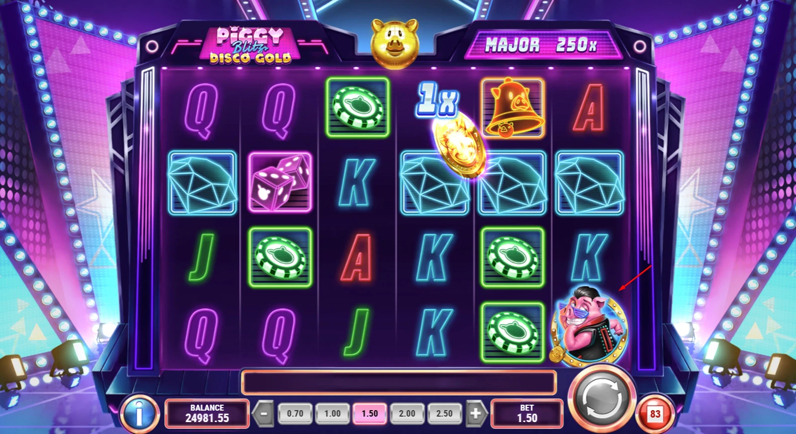 Piggy Blitz Disco Gold Blitz Spins
