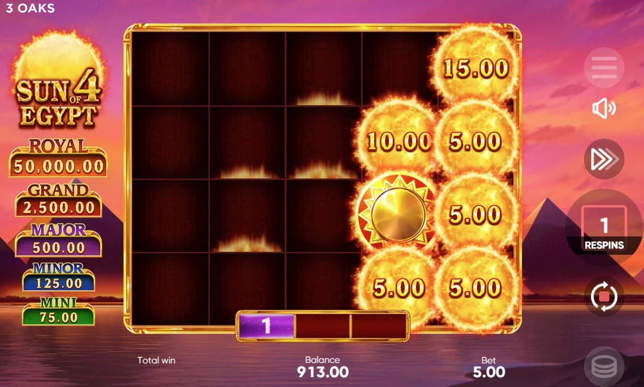 Sun of Egypt 4 Jackpots