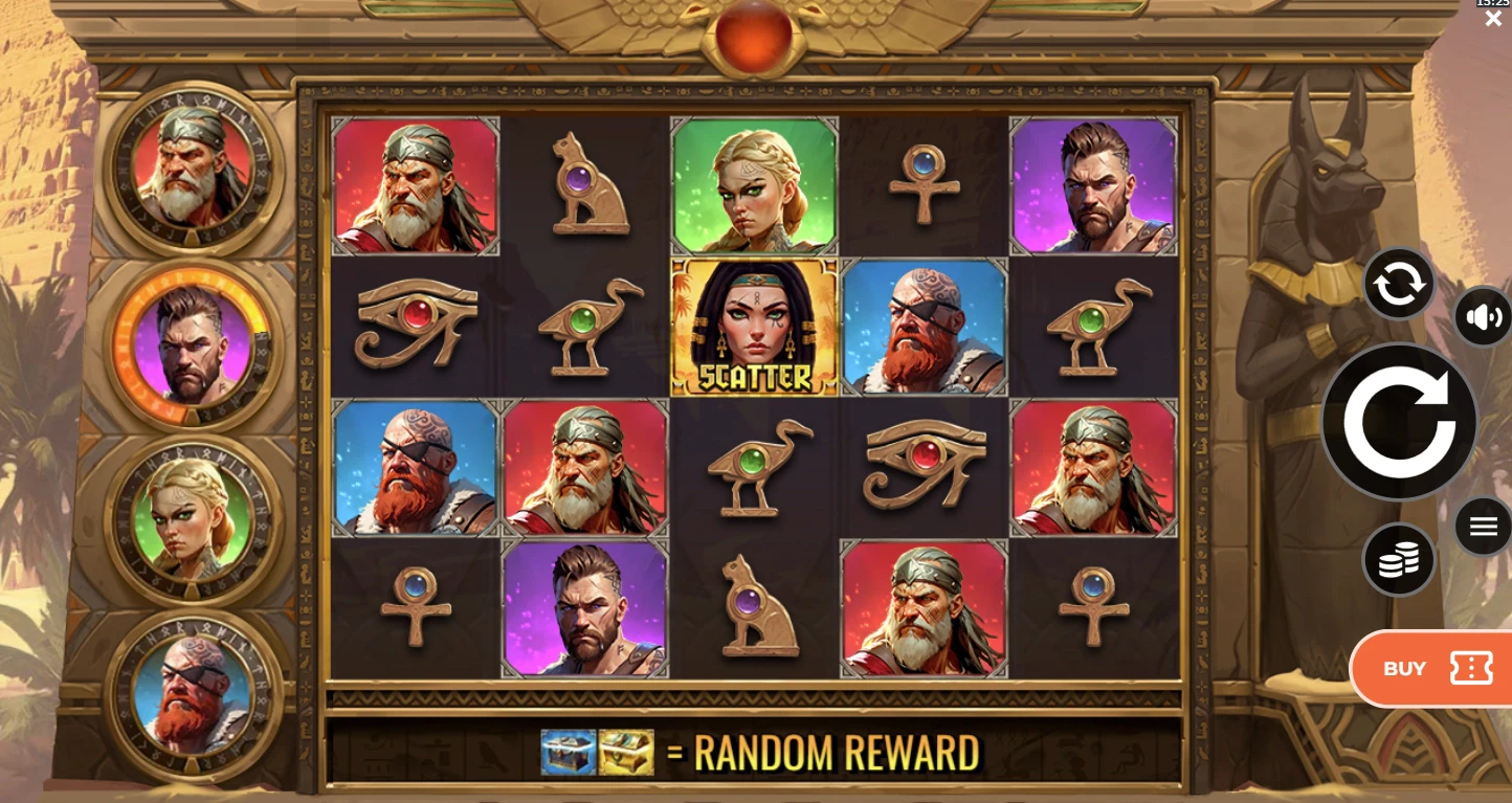 Vikings Go To Egypt Wild Fight Graphics