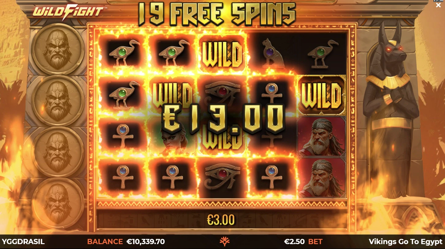 Vikings Go To Egypt Wild Fight Demo Mode