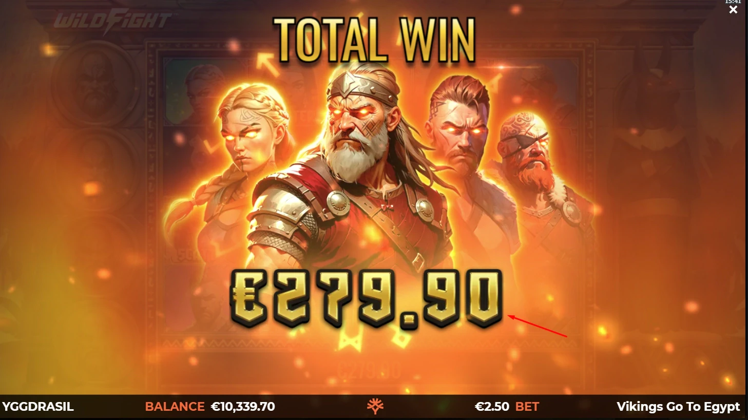 Vikings Go To Egypt Wild Fight Big Win