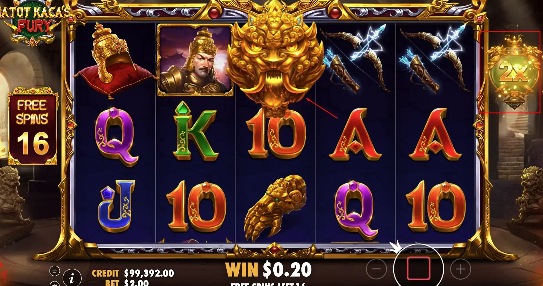 Gatot Kaca’s Fury Multipliers