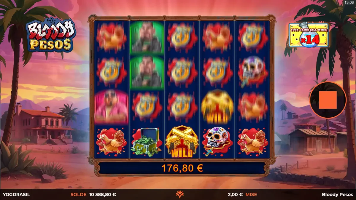 multiplicateur de gains sur bloody pesos