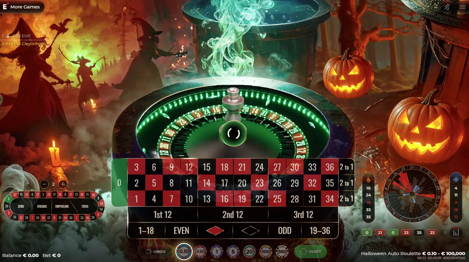 Halloween Auto Roulette Theme
