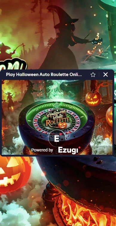 Halloween Auto Roulette - Mobile View