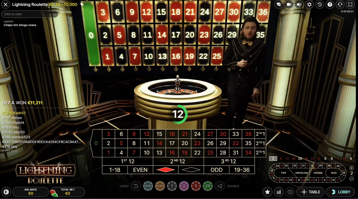 Lightning Roulette