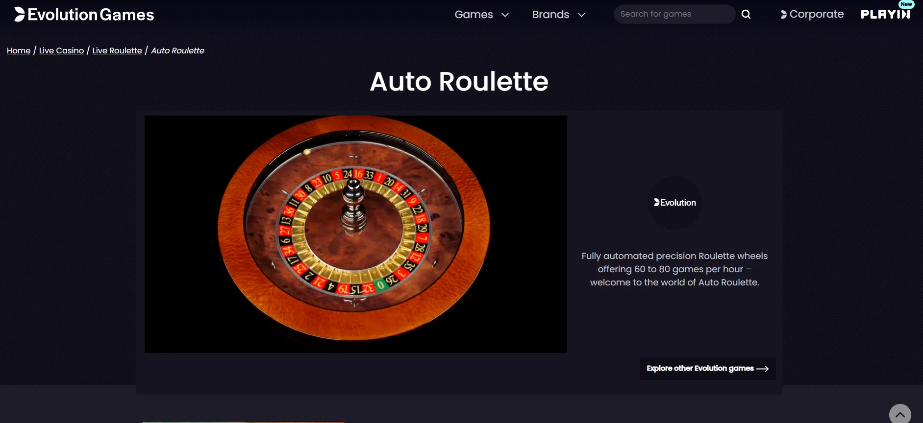 Auto Roulette La Partage 