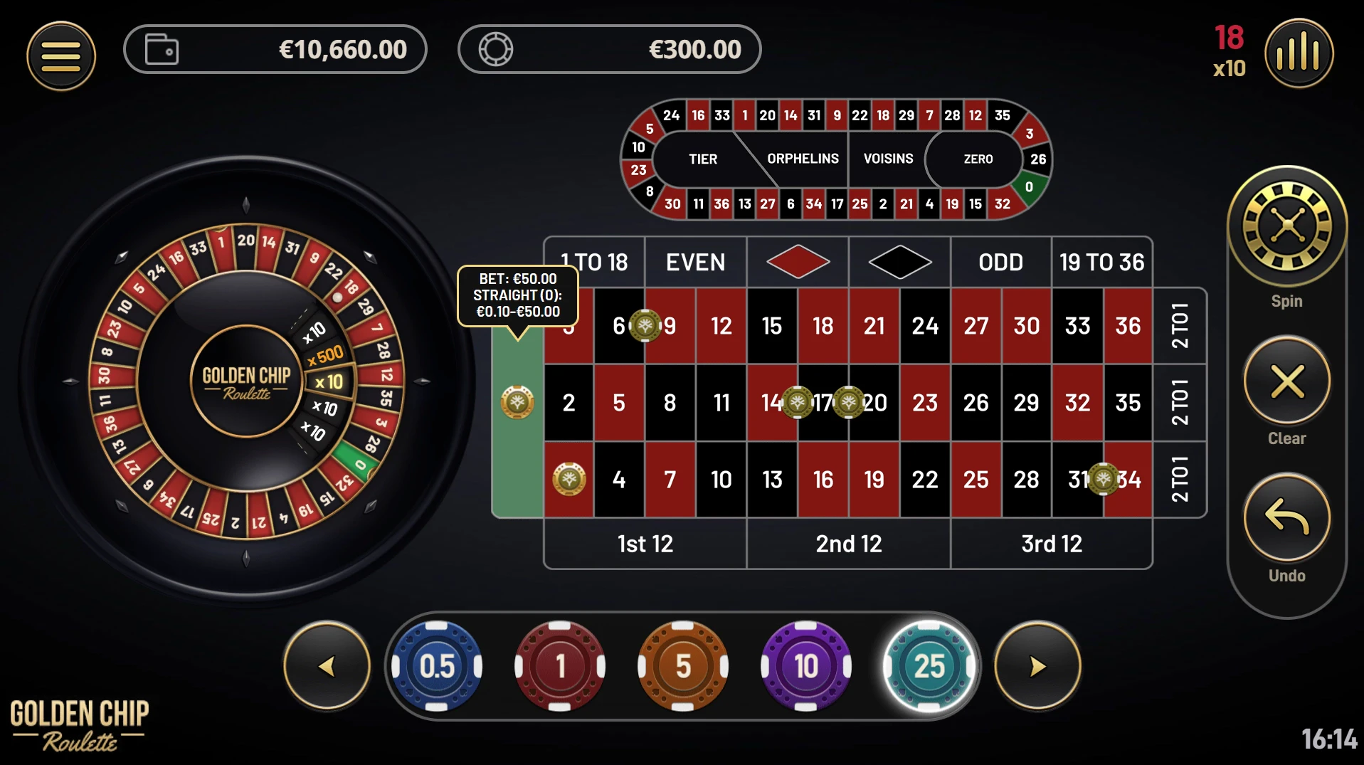 Golden Chip Roulette - Yggdrasil