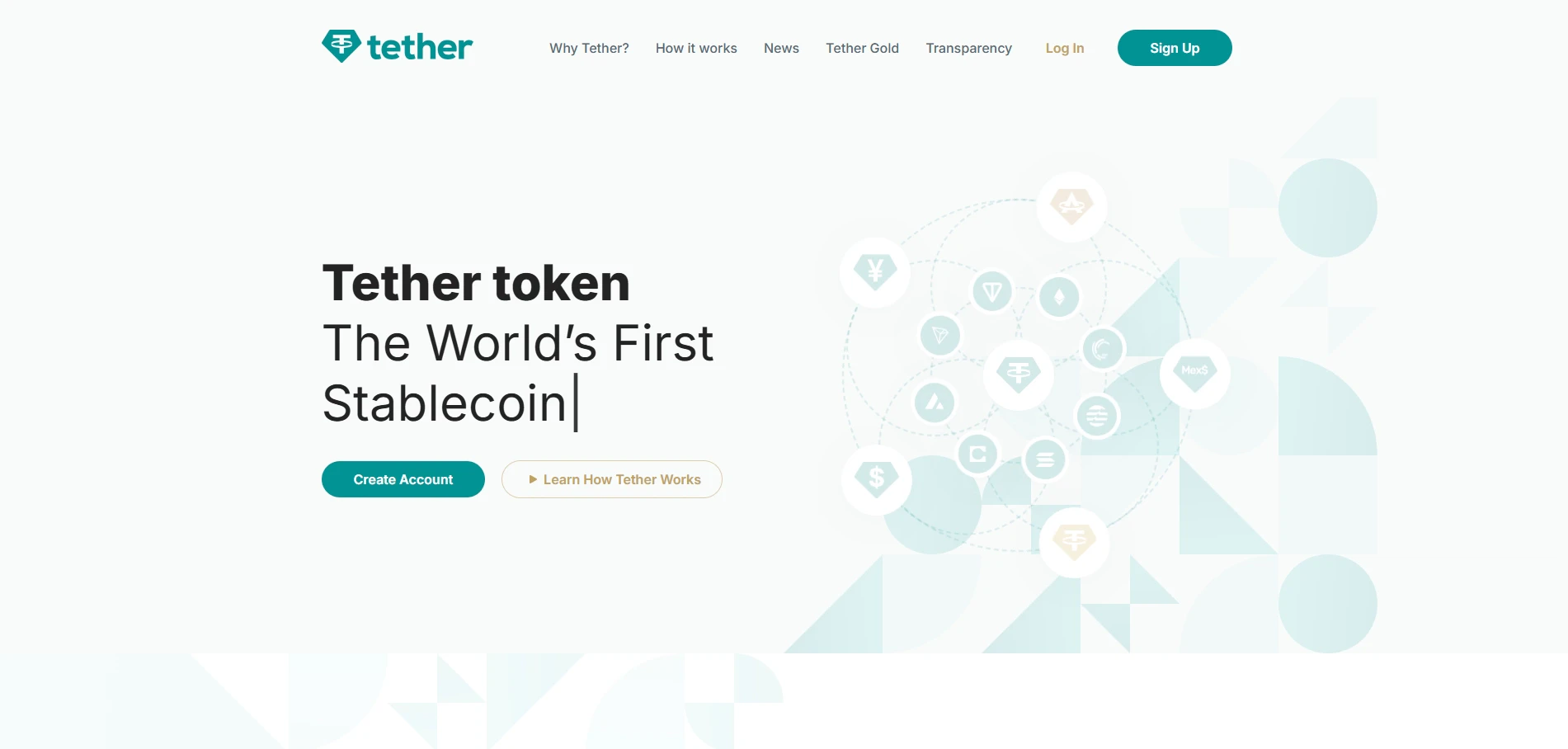 Tether - Homepage