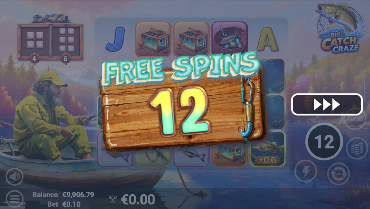 Big Catch Craze Free Spins