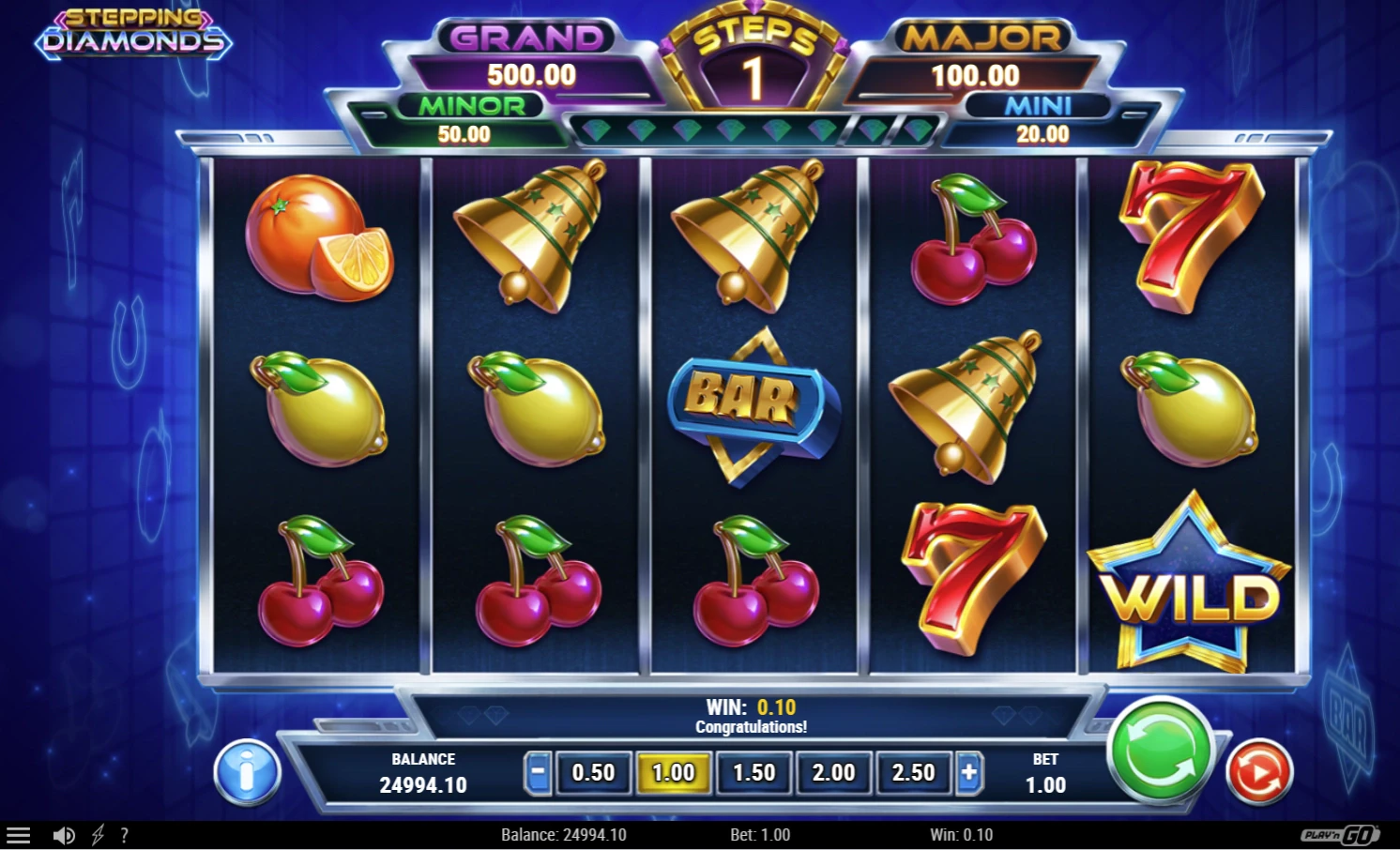 Stepping Diamonds Feature Symbols