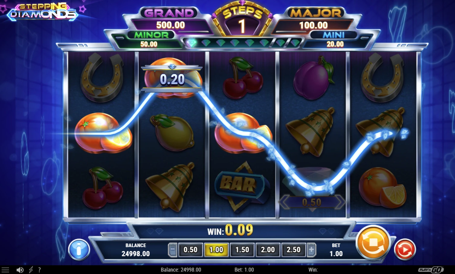 Stepping Diamonds Demo Mode