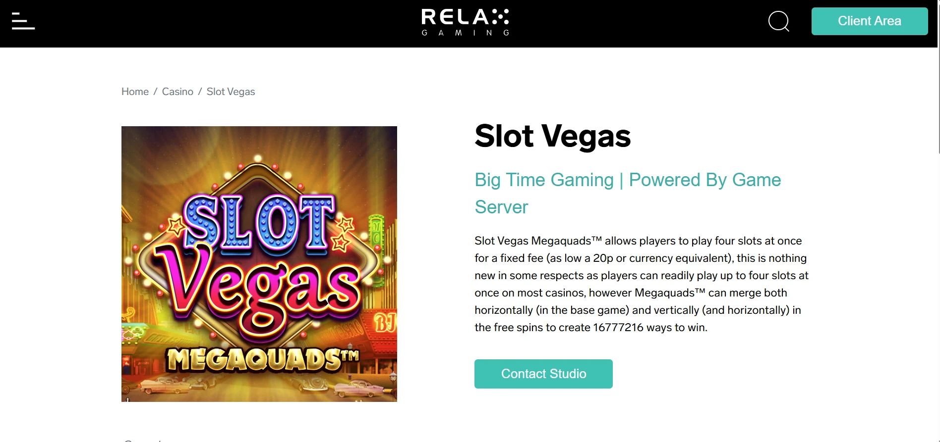 Slot Vegas Megaquads by Relax Gaming