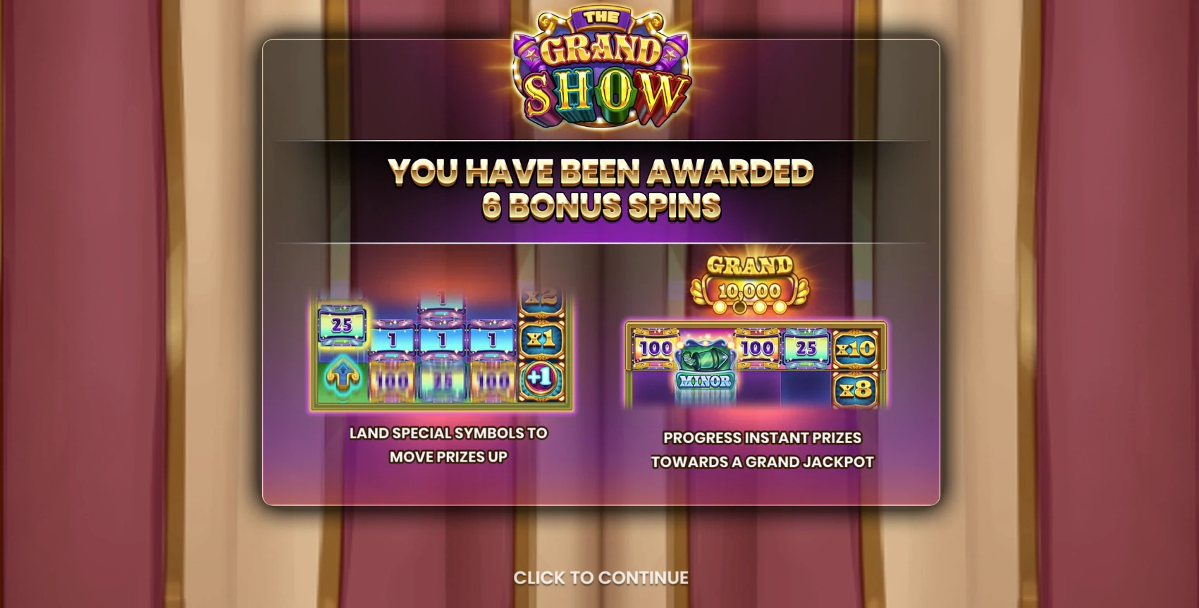 The Grand Show Free Spins