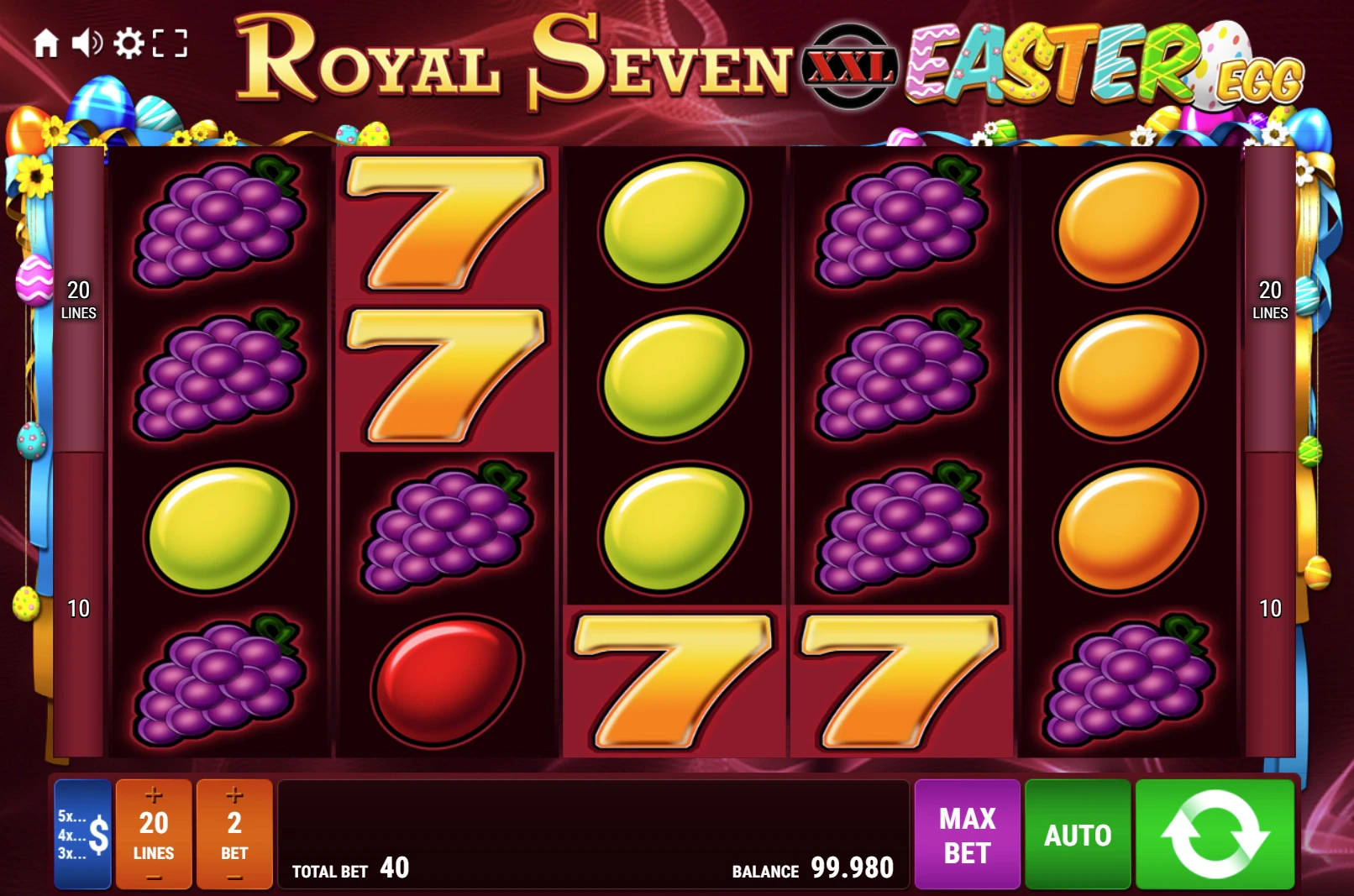 Royal Seven XXL Easter Egg Theme