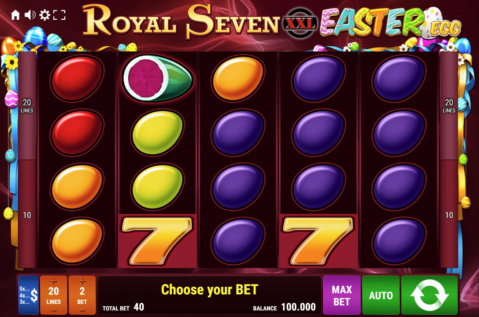 Royal Seven XXL Easter Egg Demo Mode