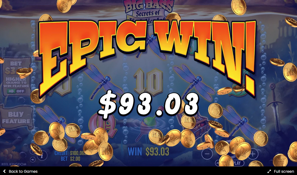 Big Bass Secrets of the Golden Lake Epic Win