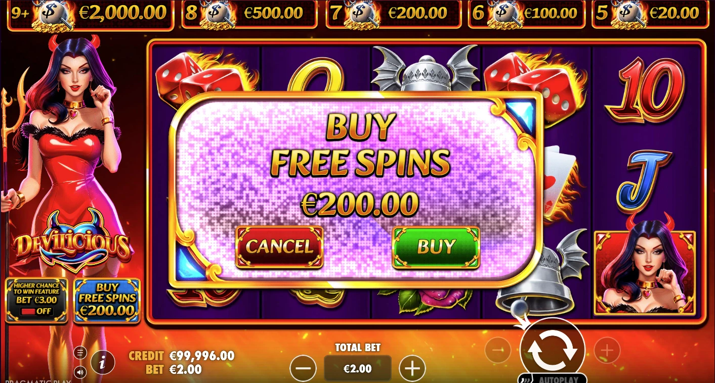 Devilicious Buy Bonus Feature