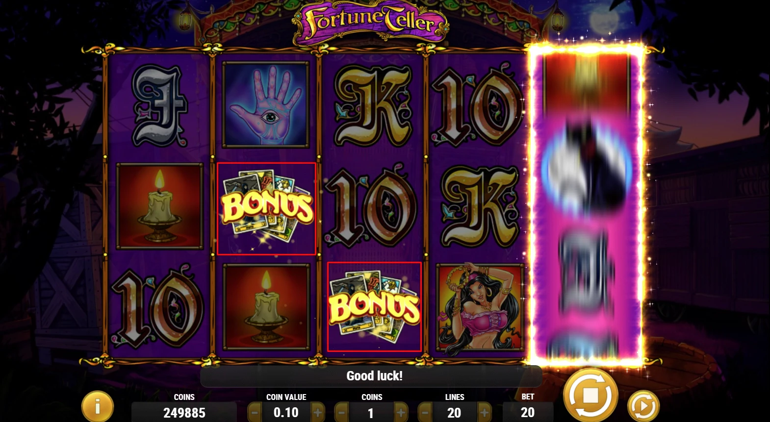 Fortune Teller Bonus Game