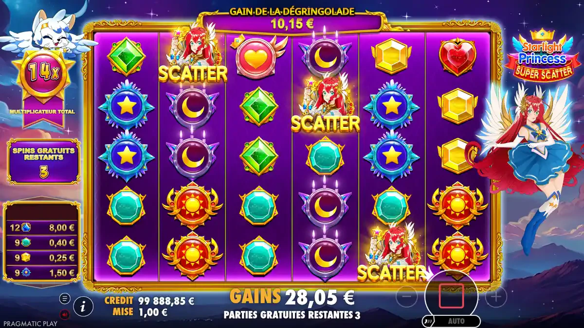 redéclenchement de FS sur starlight princess super scatter