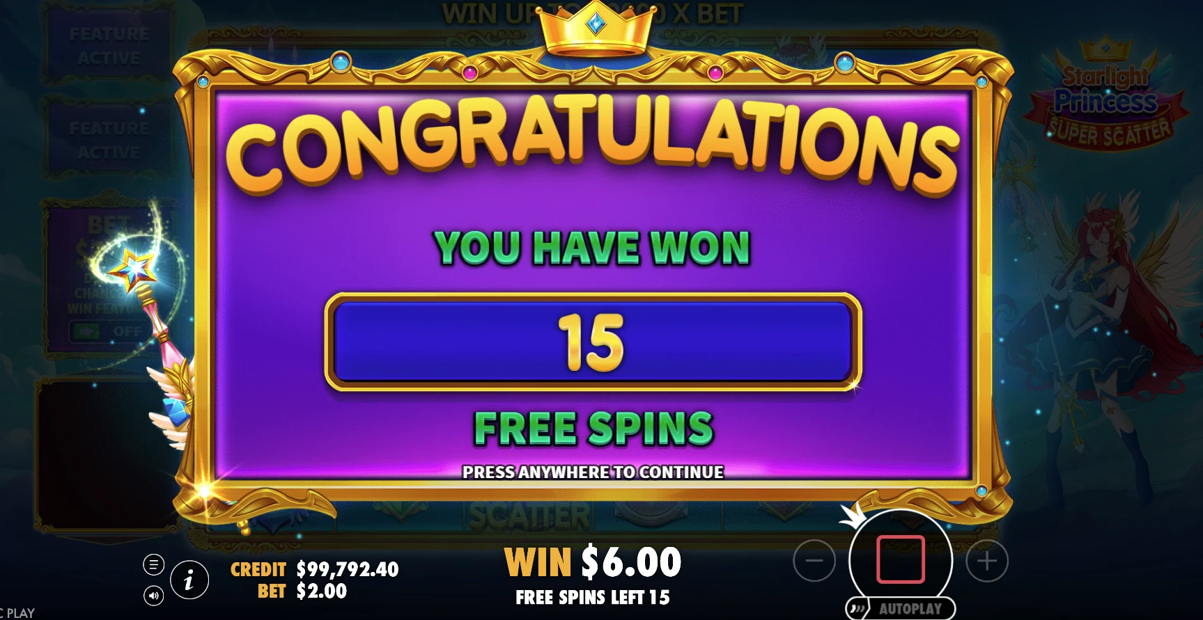 Starlight Princess Super Scatter