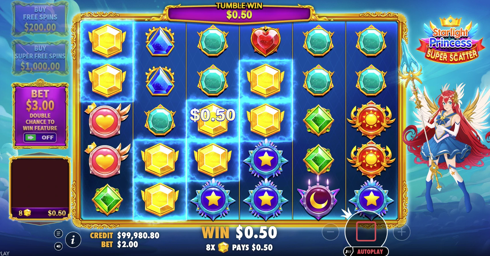 Starlight Princess Super Scatter Game Mechanics