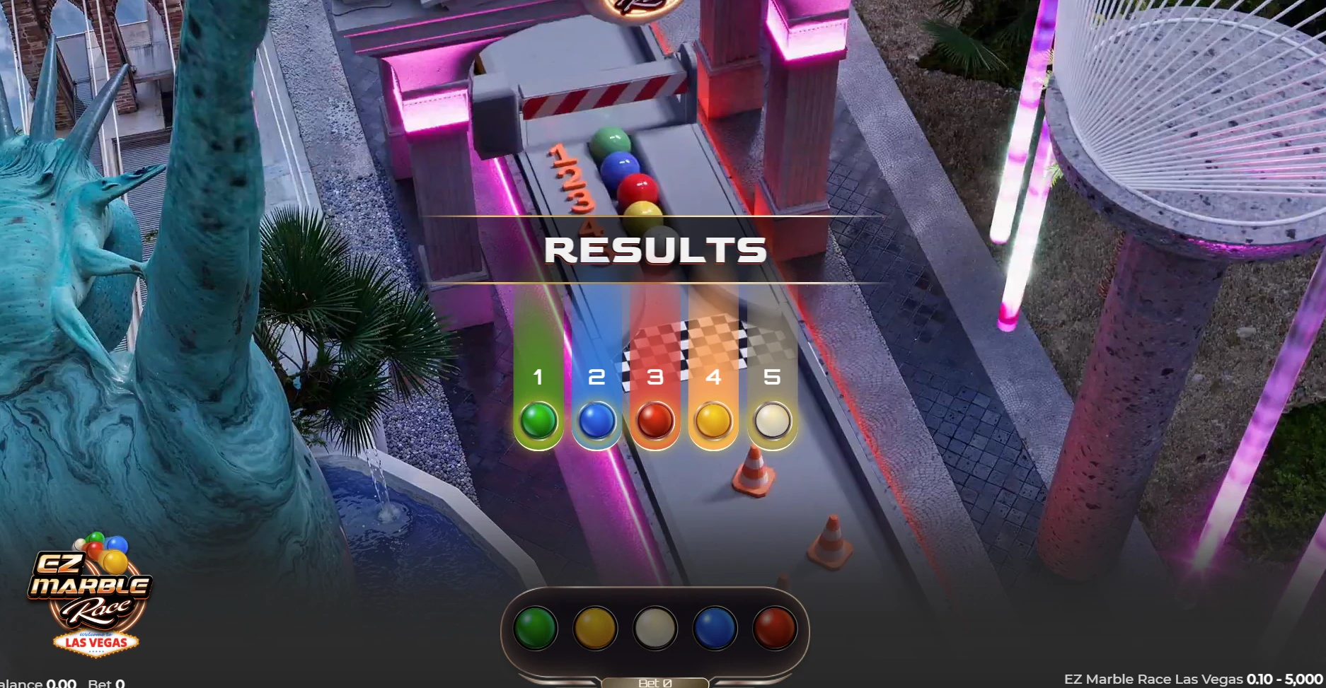 EZ Marble Race Las Vegas Results