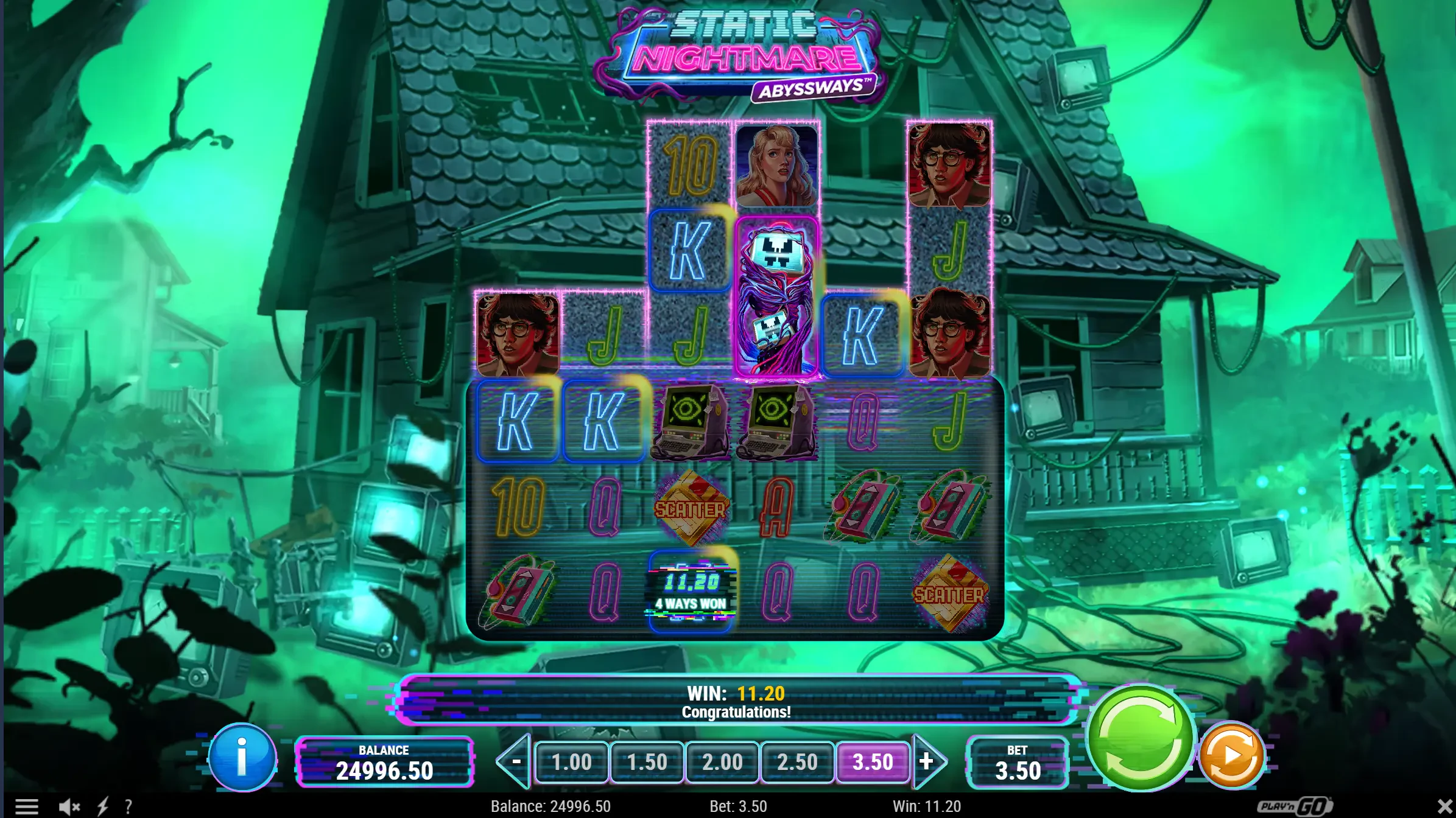 Visual da grade expandida: