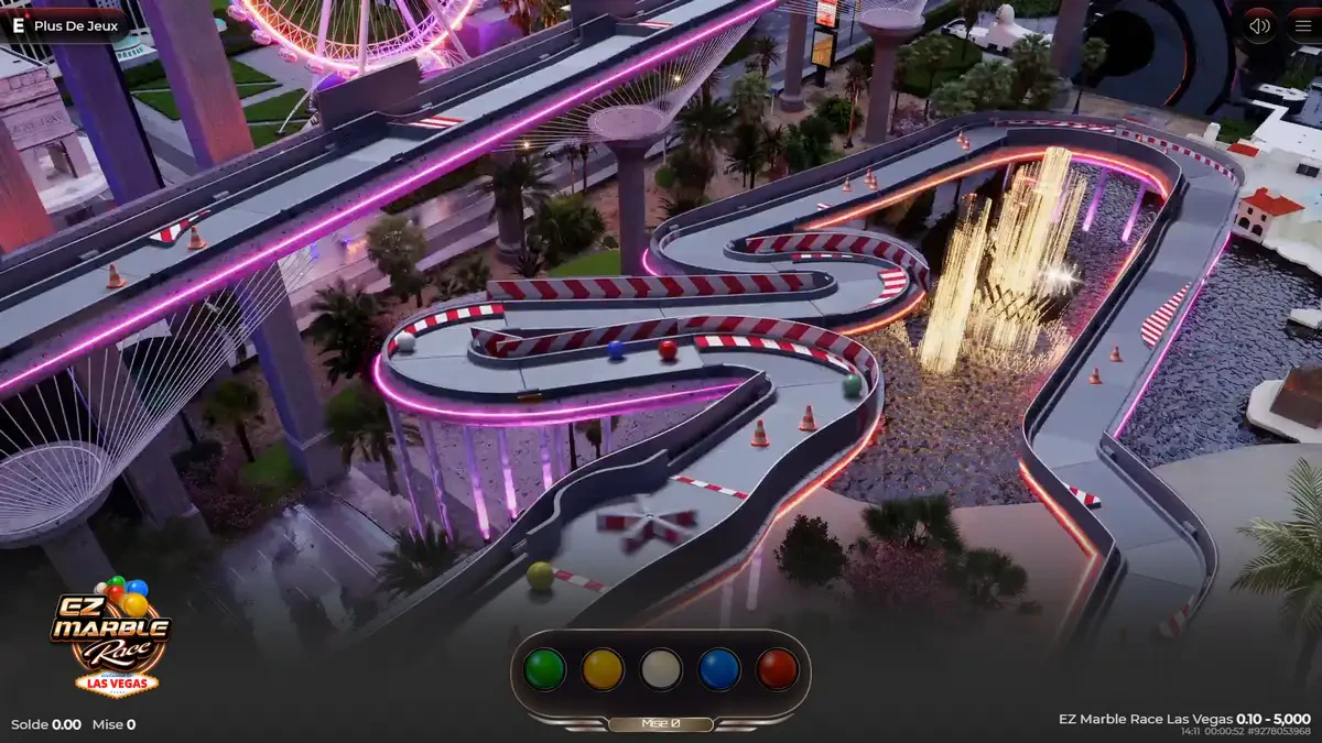 partie du circuit de ez marble race las vegas