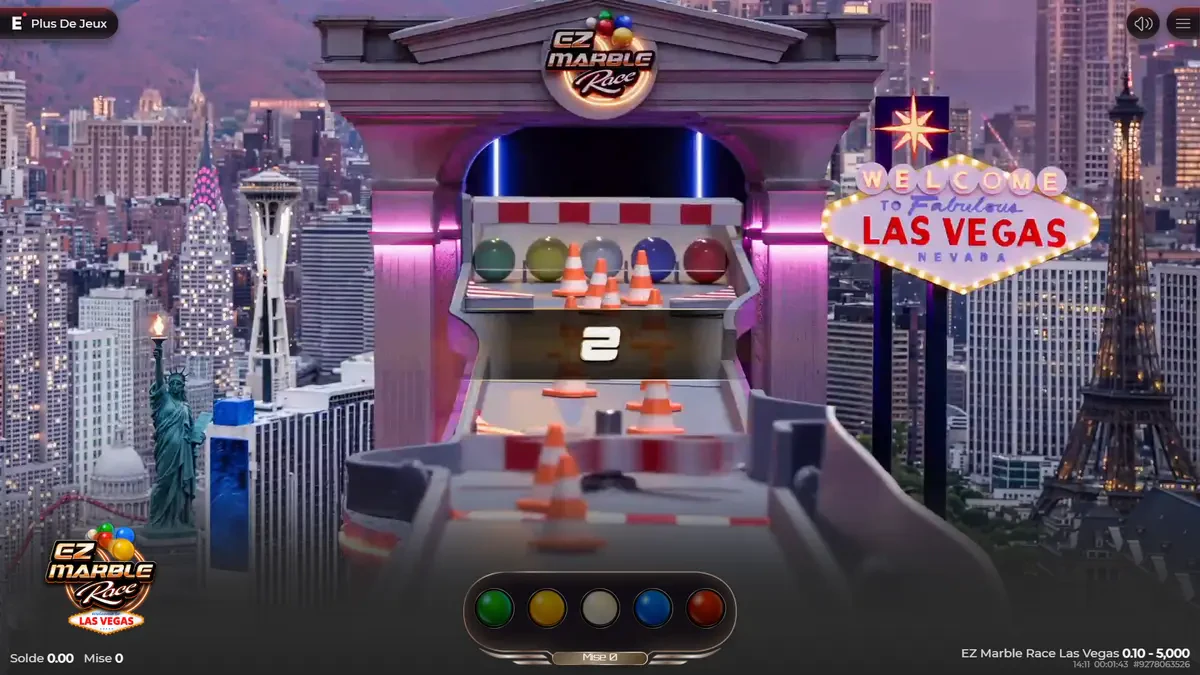 départ sur ez marble race las vegas