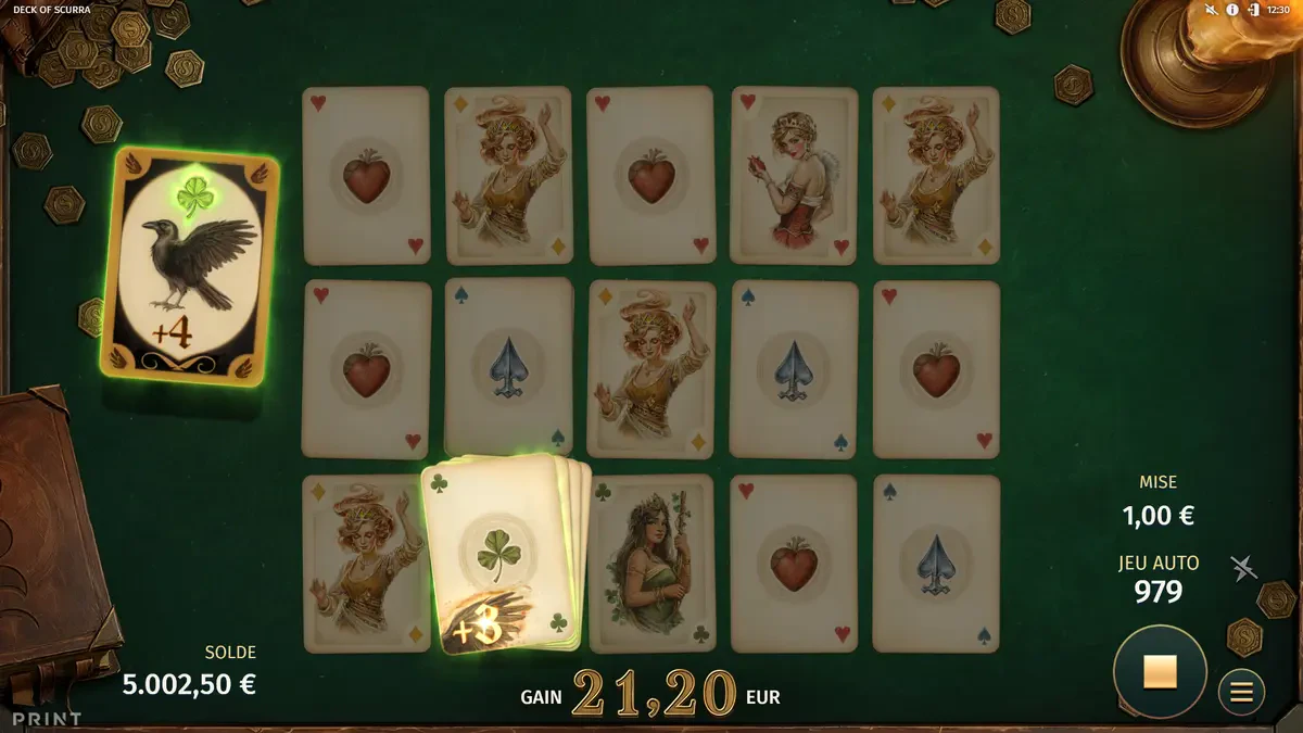 carte corbeau classique du deck of scurra