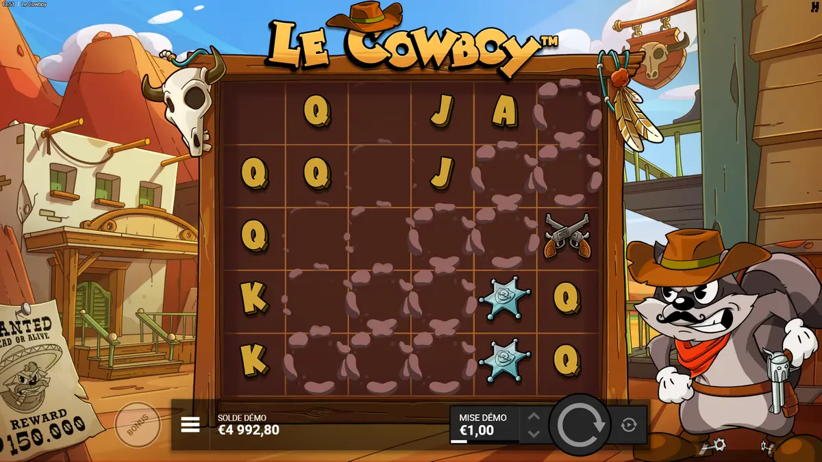 cascades sur le cowboy